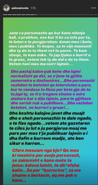 “Kalova lumin, të dh*efsha kalin”, a është Aulona Musta e indinjuar keq me Rudina Dembacajn? 1 aul