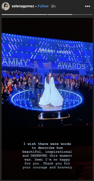 Pas performancës plot kurajo në “Grammy’s Award”, Selena i dedikon këto fjalë Demit 1 screen shot 2020 01 27 at 3 19 55 pm 1580156389