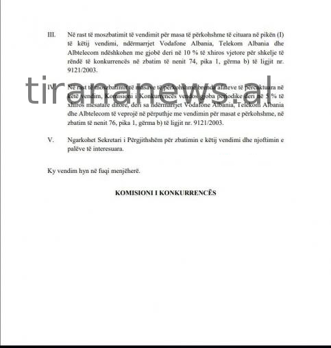 Autoriteti i Konkurrencës pezullon vendimin për rritjen e tarifave të kompanive celulare nga Telecom Albania, Vodafone dhe Albetelecom 4 436490 2