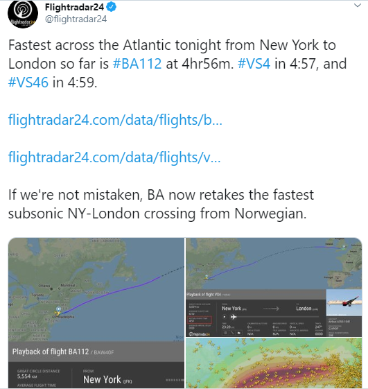 Avioni sfidon stuhinë, thyen rekordin e fluturimeve transatlantike 1 Avioni 1