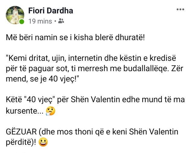 “Kemi dritat, këstin e kredisë për të paguar, ti merresh më budalliqe”, Fiori Dardha na tregon Shën Valentinin e saj 1 Fiori Dardha 2