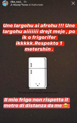 "Respekto 1 metërshin", dikush nuk mban dot distancën me Rike Roçin 1 439189