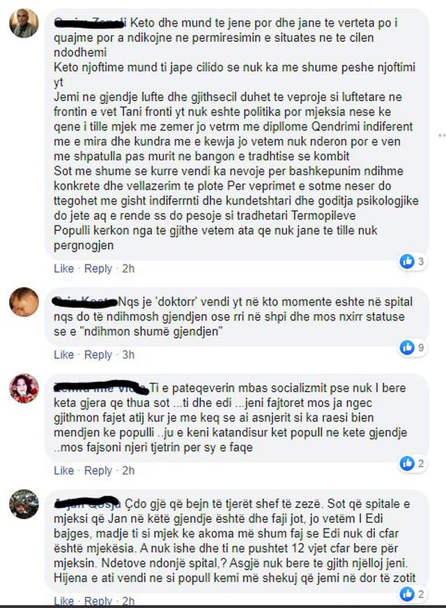 Qytetarët kërkojnë të bllokohet rrjeti social i Sali Berishës: Nëse je vërtet 'doktor' vendi yt është në spital 2 640 0 5e6d0a5d2285a