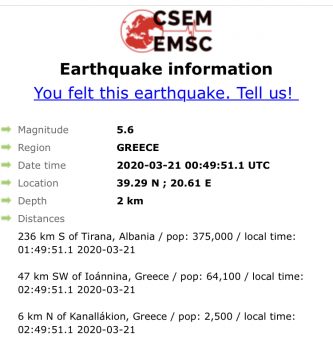 Tërmet i fortë pas mesnate në Greqi, raportohen dëme në disa zona 1 E3B072EF 3634 4DAB 8ABF 6AE2F6A4FA22 333x350 1