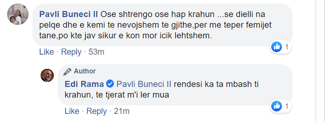 “Ose shtrëngo ose hap krahun ..., nga ata që kanë ngelur pa punë për shkak të krizës, tek personat që kanë biznese, Rama i përgjigjet një për një qytetarëve në Facebook 3 640 0 5e8df4d7432e1
