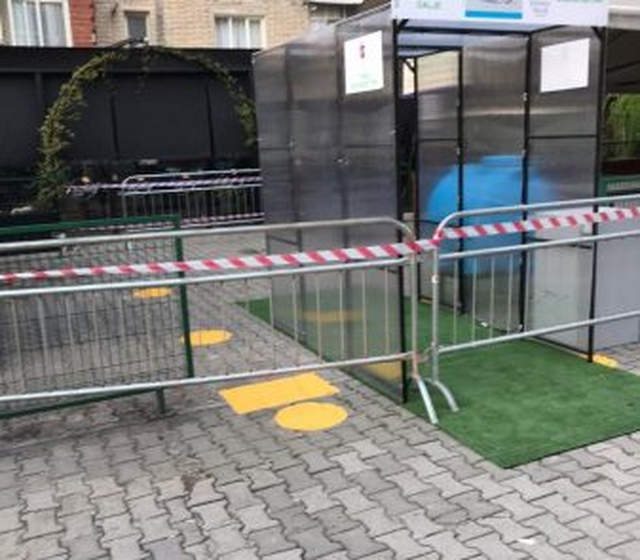 Masat ndaj COVID-19/ Tunel dezinfektues në Prokurorinë e Tiranës 640 0 5ea097cc55aa2