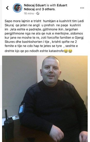 Humbi kushëririn në Londër për shkak të koronavirusit, ish-deputeti jep lajmin shoqëruar më një mesazh prekës 1 Ndocaj
