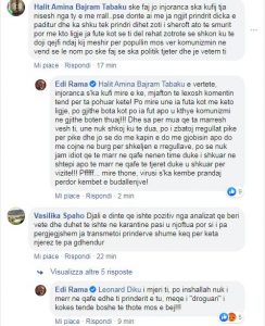 Rama replika me komentuesit: I mjeri ti, mund të infektosh të afërmit e tu… 1 Rama2