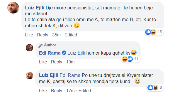 ‘Radhën e daljeve bëje me alfabet’, Rama i kthehet keq këngëtarit: Humor kaps 1 Screenshot 14