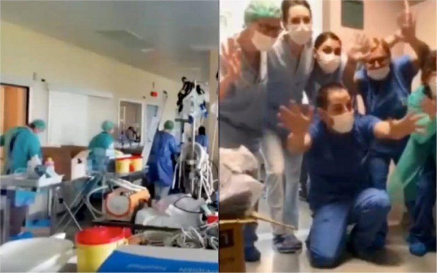 VIDEO/ Spitali italian boshatis terapinë intensive, shikoni festën e mjekëve auto coronavirus terapia intensiva niguarda chiusa 21587305982