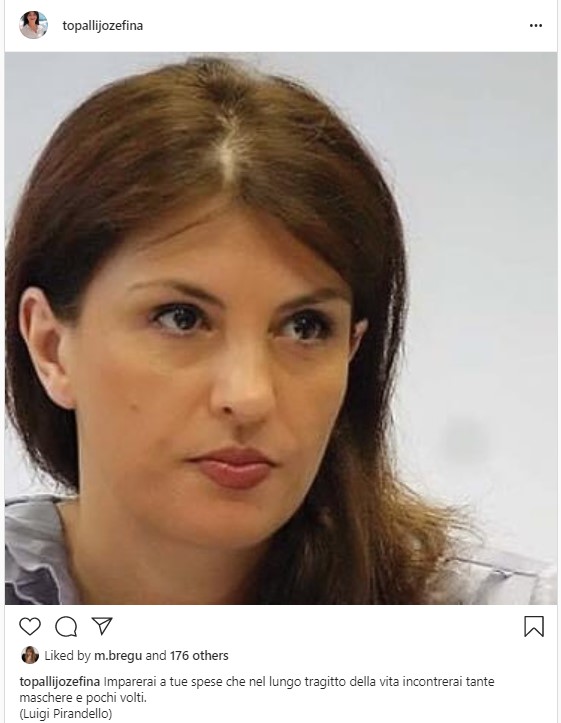 Jozefina Topalli mesazh të koduar nga karantina, i bën ‘suport’ Bregu: Në udhëtimin e jetës do të hasni shumë maska dhe pak fytyra 1 eeeeeeeeeeeeeeeeeeeeeeeeeeeeee