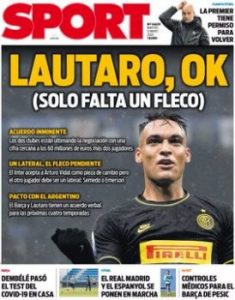 Lautaro Martinez i thotë “Po” Barcelonës, dorëzohet Inter 1 SPORT 1 274x350 1
