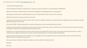 Zbulohen e-mailet/ Ja çfarë shkruhet në mesazhet e Këshillit Politik opozitar mbi deklaratat e Ramës dhe konsensusin e reformës zgjedhore 1 f2