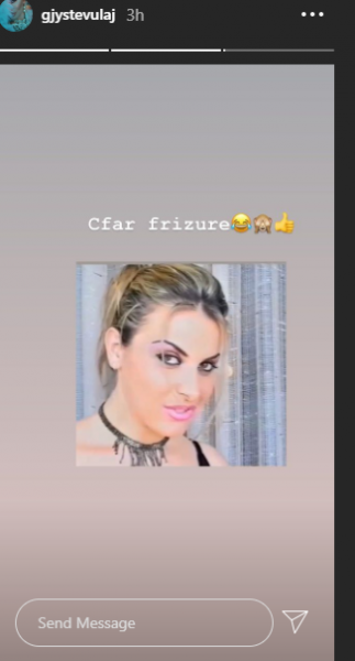 Gjyste Vulaj habitet me modelin e saj të flokëve në fillimet e karrierës 2 gjyste