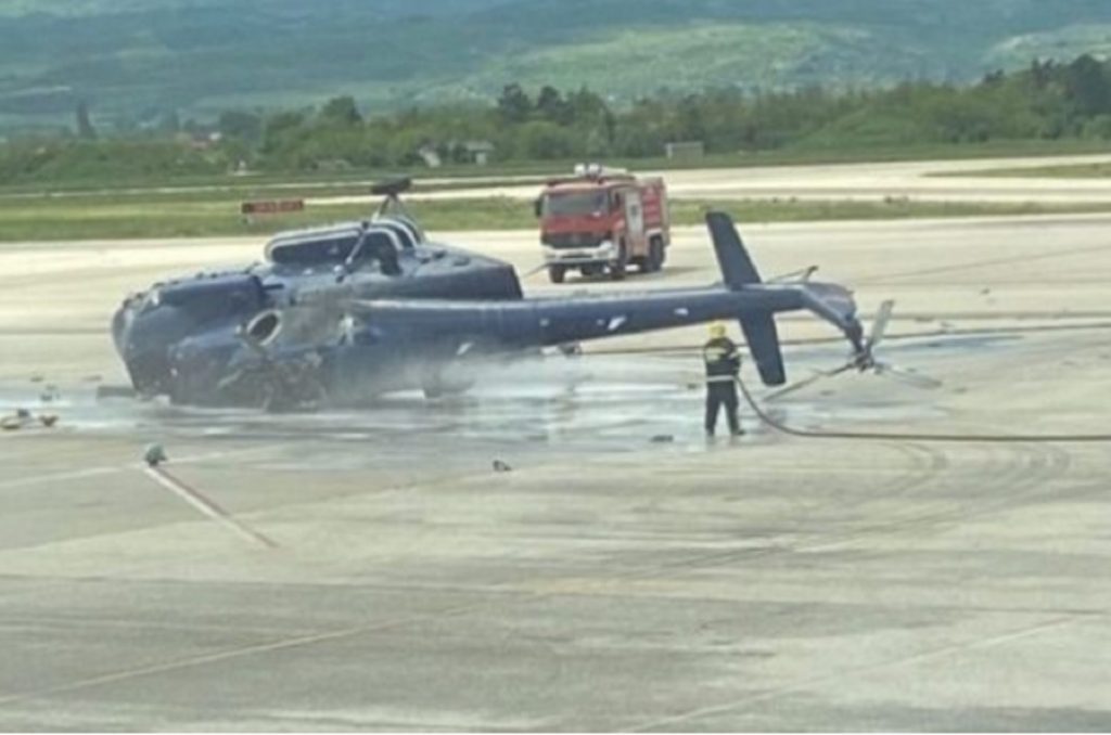FOTO-Momenti kur helikopteri përplaset në tokë, zbulohet shkaku i incidentit helikopteri shkup
