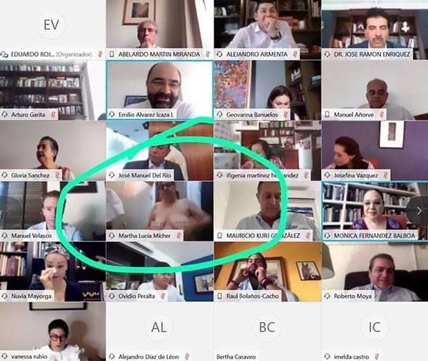 Mendoi se kishte fikur kamerën, politikania del topless para kolegëve në mbledhjen online! 1 0 zoom call