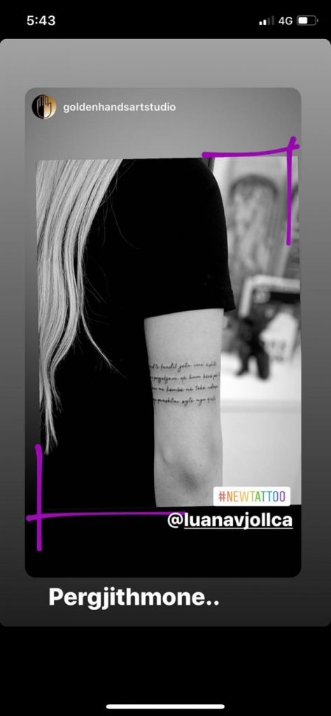 Me tatuazhin më të ri, Luana Vjollca tregon githçka për jetën e saj 1 20