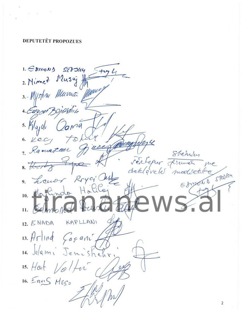 FAKSIMILE / Kërkesa për ndryshimin e Kushtetutës zyrtarisht në punimet e Kuvendit. Zbulohet si ndryshuan firmat 5 20200622122459ndryshimet kushtetuese 2020 page 005