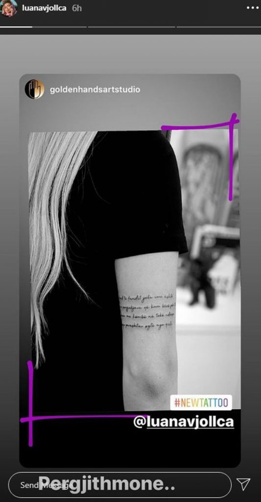 Luana Vjollca bën tatuazh në vendin e dhimbshëm dhe paska një kuptim shumë të veçantë 1 640 0 5eee84ee9e197
