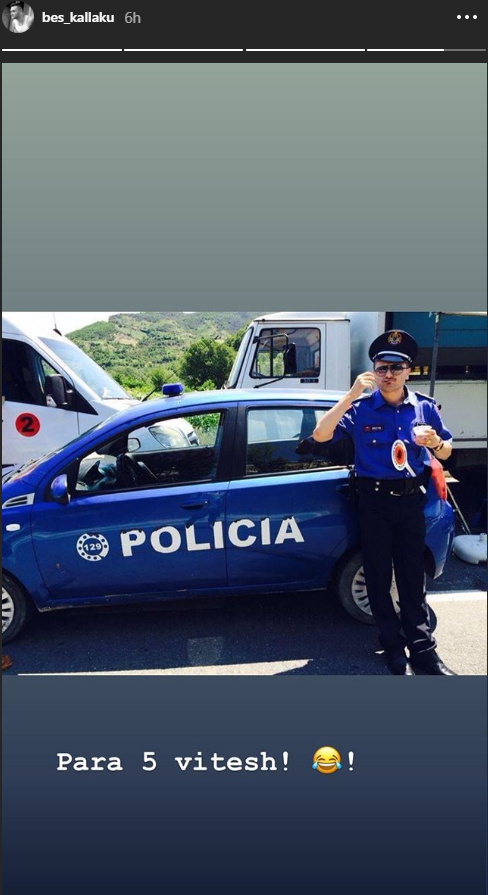 Bes Kallaku na shkriu së qeshuri, poston foton e rrallë para 5 vitesh kur ‘punonte’ si polic qarkullimi 1 Besi