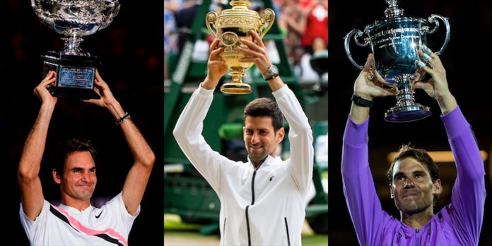 Ja tenisti më i mirë i historisë Federer Djokovic Nadal 1 696x348 1