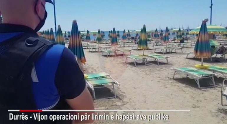 Policia kontroll në plazhin e Durrësit, arrestohen dy administratorë të një subjekti POLICIA KONTROLLE NE PLAZHE 770x422 1