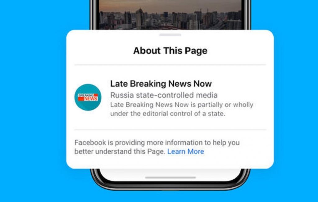Facebook do të etiketojë mediat e kontrolluara nga shteti fb media