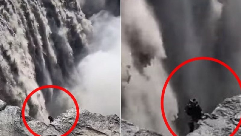 Krijesa misterioze filmohet pranë ujëvarës, pamjet bëjnë xhiron e botës 800 0 5f42623b558f7