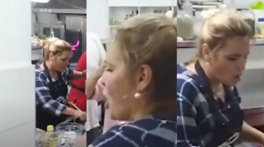 Video/ Monika Kryemadhi si gjithmonë e paparashikueshme, me tigan në dorë gatuan e kërcen në Jalë Monika1