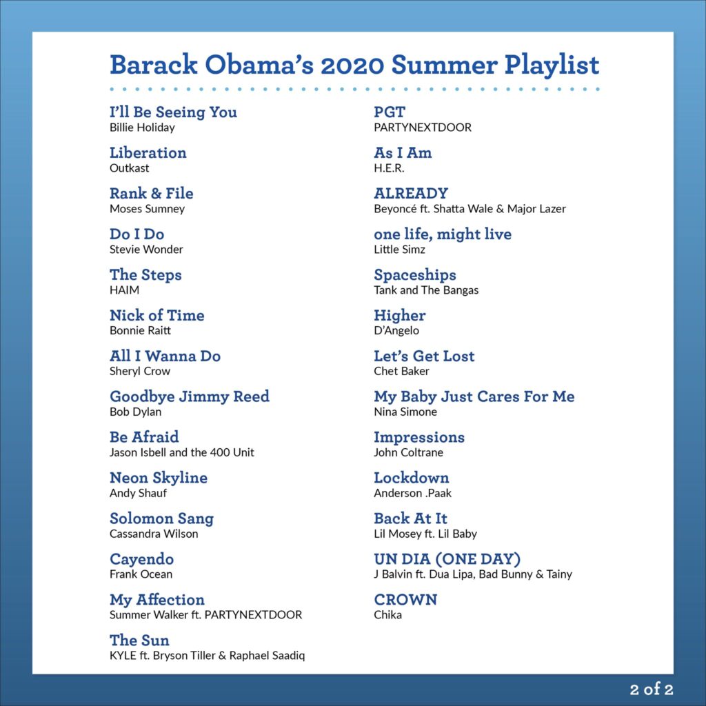 Këngëtarja shqiptare një ndër të preferuarat e Barack Obamës, ja kënga e saj që ka dëgjuar më shumë gjatë karantinës 1 Obama Lista