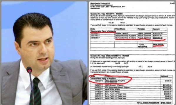 FAKSIMILE/ Basha 30 mijë dollarë për të takuar dhe për të bërë një foto me Matthew Palmer 6 ditë pas marrëveshjes për reformën zgjedhore shkresa basha 750x450 1 696x418 599x360 1