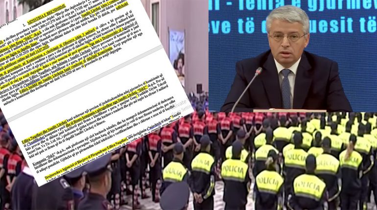 Skandali me tenderin e uniformave të policisë, kallëzimi në SPAK: Lleshaj ushtroi presion mbi komisionin tenderi Lleshaj 770x429 1