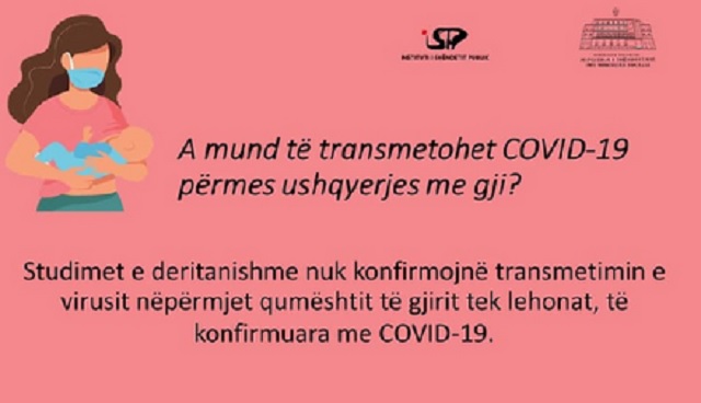 A mund t'i ushqejnë foshnjet me gji nënat e prekura nga COVID? Ja çfarë thotë ISHP 1 ushqyreja gji