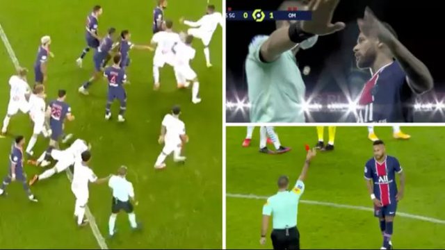 Sherr masiv në PSG-Marsille, Neymar godet pabesisht kundërshtarin 640 0 f2d4a5b6236f438017dc7561346cf507