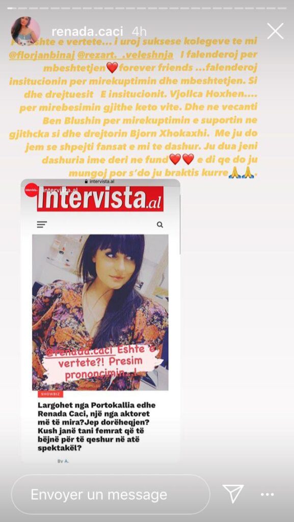 Largohet nga "Portokalli", reagon vet Renada Caci: S’është fundi i botës! 1 Renata Daci