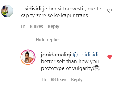 "Je bërë si një transvestit", komentuesja tallet me Jonida Maliqin 1 koment