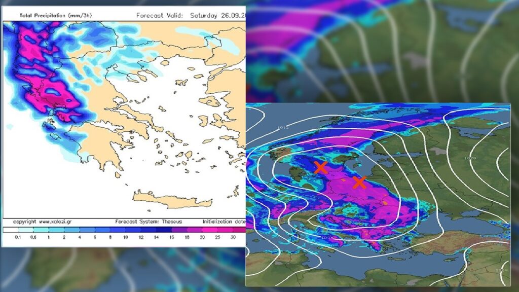 FOTO/ Meteorologu grek jep alarmin: Të shtunën kulmi, çfarë e pret Shqipërinë moti 3