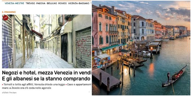 Hotele, dyqane, media italiane: Shqiptarët po tentojnë të blejnë gjysmën e Venecias venezia shqiptaret