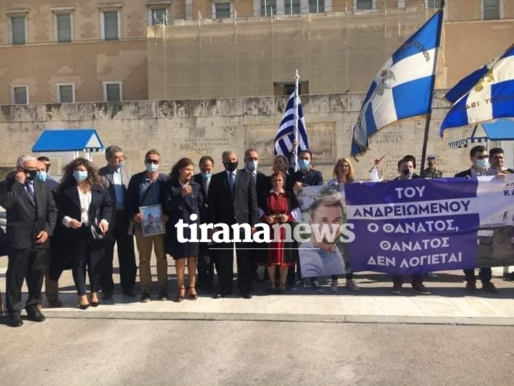 Me fotot e Kacifas dhe thirrje për Vorio-Epirin, protesta në Athinë 1 122992225 5093801973967140 6468892047279664483 n