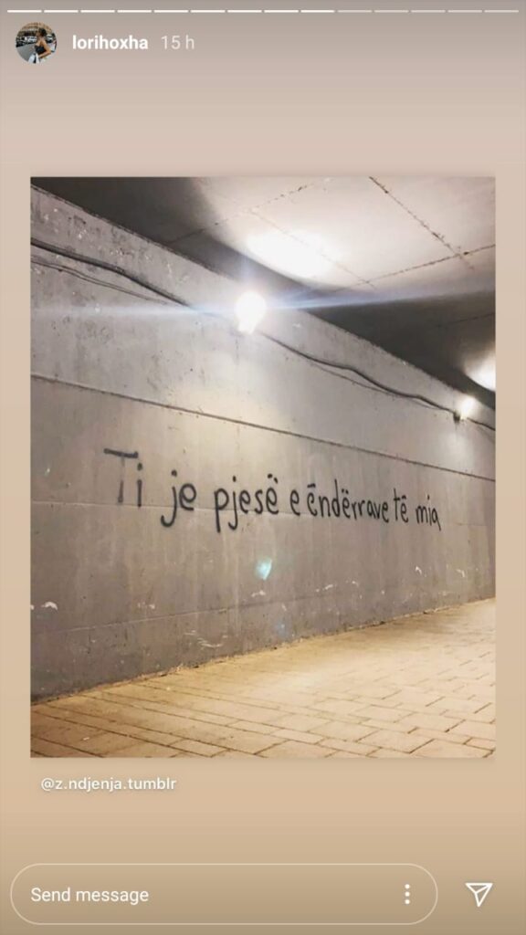 “Ti je pjesë e ëndrrave të mia”, për ka e ka Lori Hoxha këtë dedikim kaq special? 1 3 12