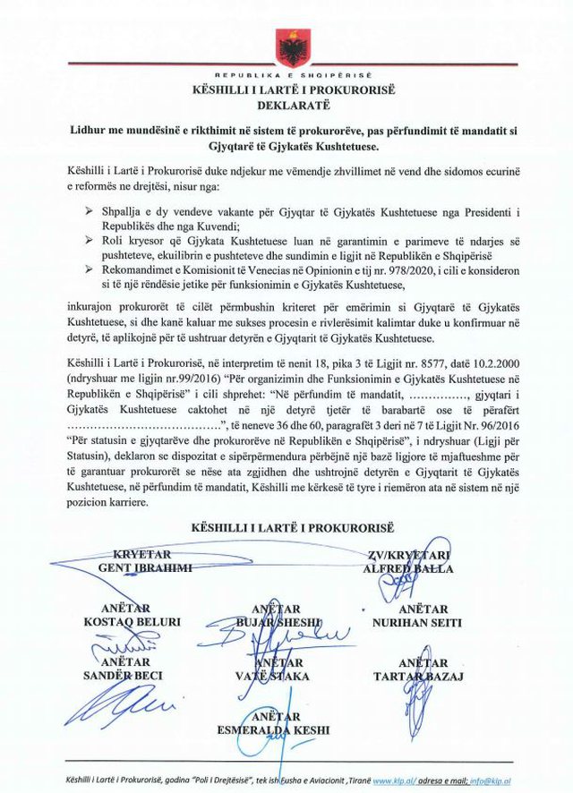 Prokurorët aplikojnë për anëtarë të GjK, vjen thirrja urgjente e KLP-së: Nëse keni kaluar… 1 640 0 5f7c6a930d18d