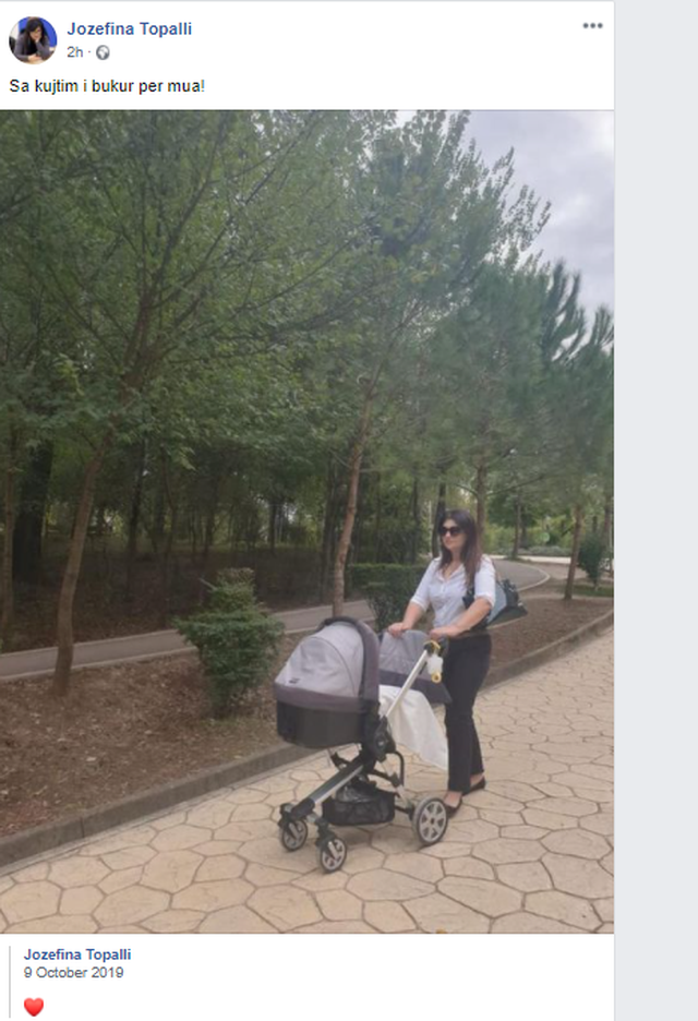 Jozefina Topalli bëhet nostalgjike, publikon foton e veçantë 1 640 0 5f804e66aa5cc