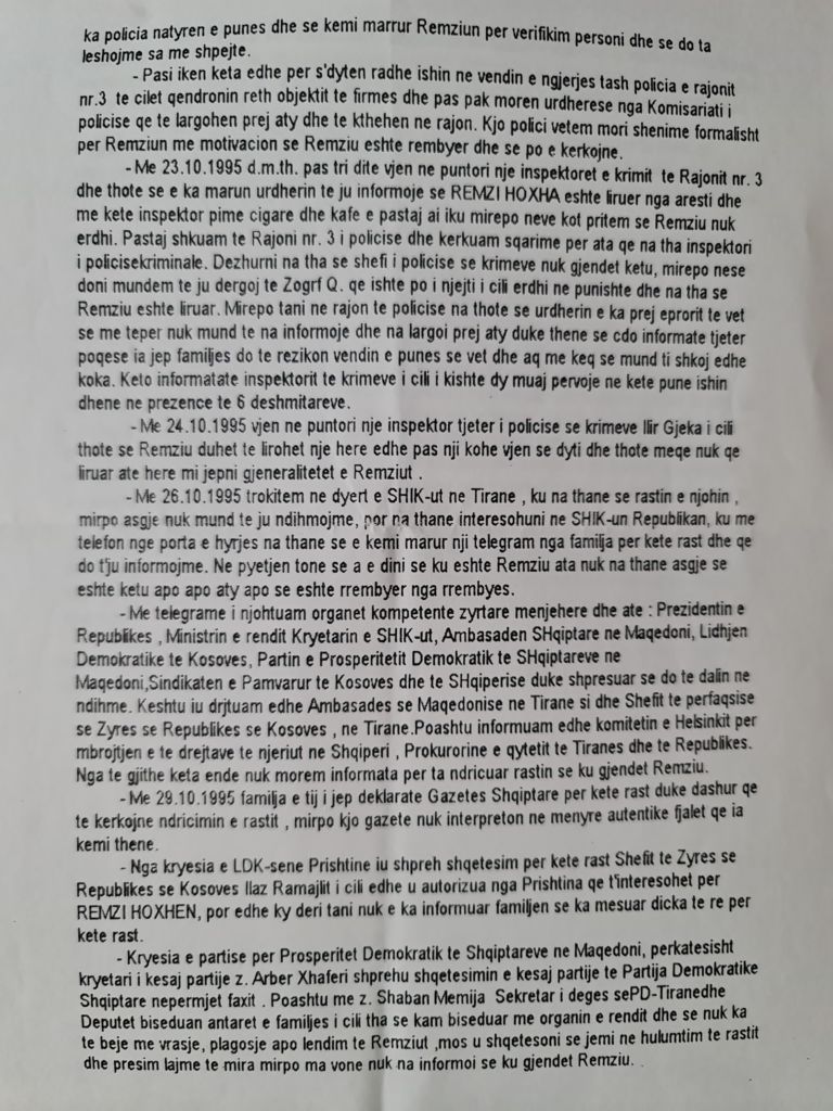 Dëshmia e familjes për Sali Berishën dhe të tjerë, një muaj pas ngjarjes: Ja si u rrëmbye Remzi Hoxha dhe kush ishin përgjegjësit 1 CamScanner 10 14 2020 12.26.38 3