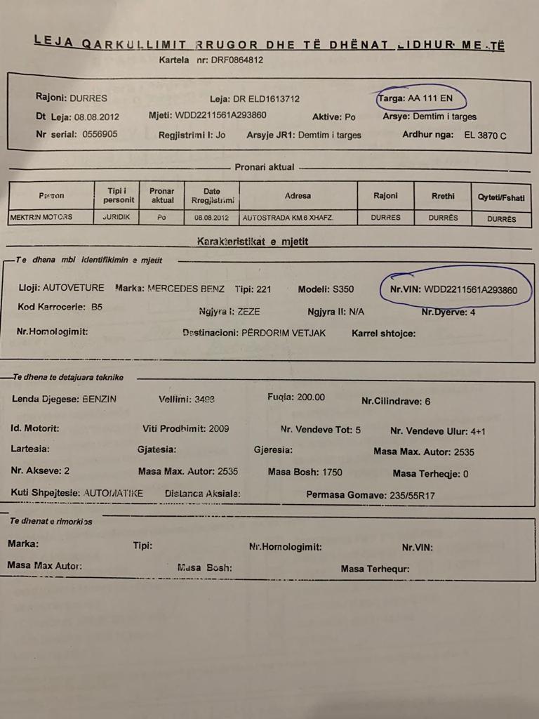 Dokumenti i ri/ Kush ia dhuroi makinën 215 mijë euro Lulzim Bashës për të mbyllur protestën e ASTIR-it 1 WhatsApp Image 2020 10 06 at 15.41.21 1