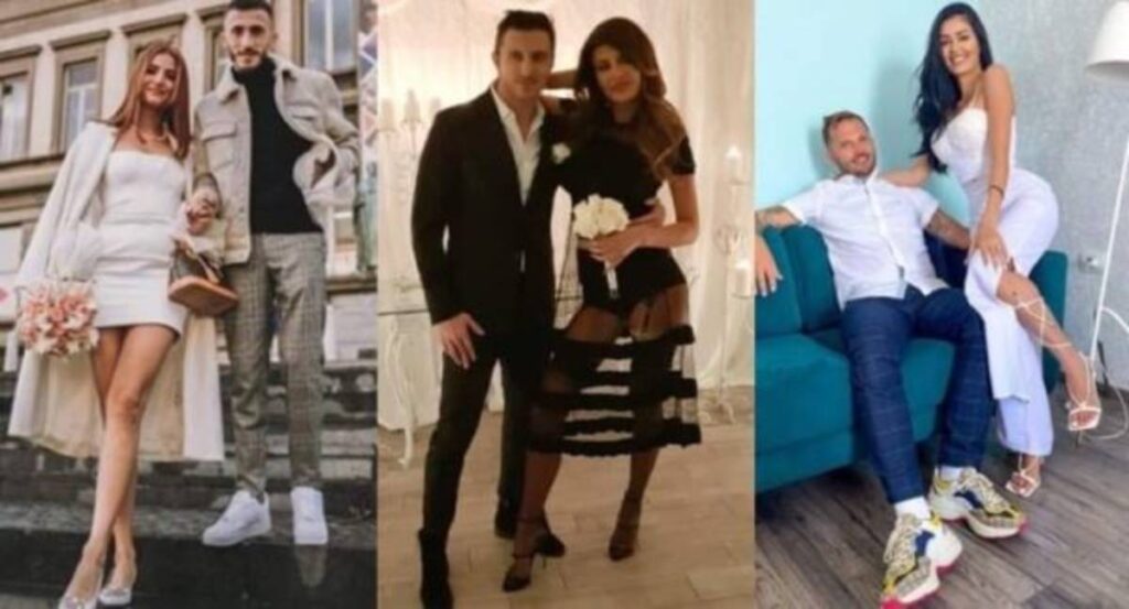 Të famshmet shqiptare që u martuan me fustanet më të veçanta të nusërisë, po mos ta dinim do mendonim se janë veshur për diku tjetër vajzat e famshme 1 1