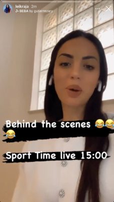 Lei Kraja infektohet me COVID-19, moderatorja kthen shtëpinë në studio televizive dhe vazhdon punën nga divani 2 1 11