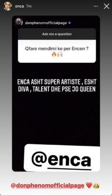 Për Don Phenom muzika shqiptare ka një diva dhe ajo quhet Enca 1 1 24