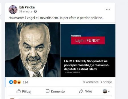 PD reagon pas shoqërimit të Kastriot Islamit: Rama hakmarrës i vogël dhe i neveritshëm, përdor policinë 1 1 31