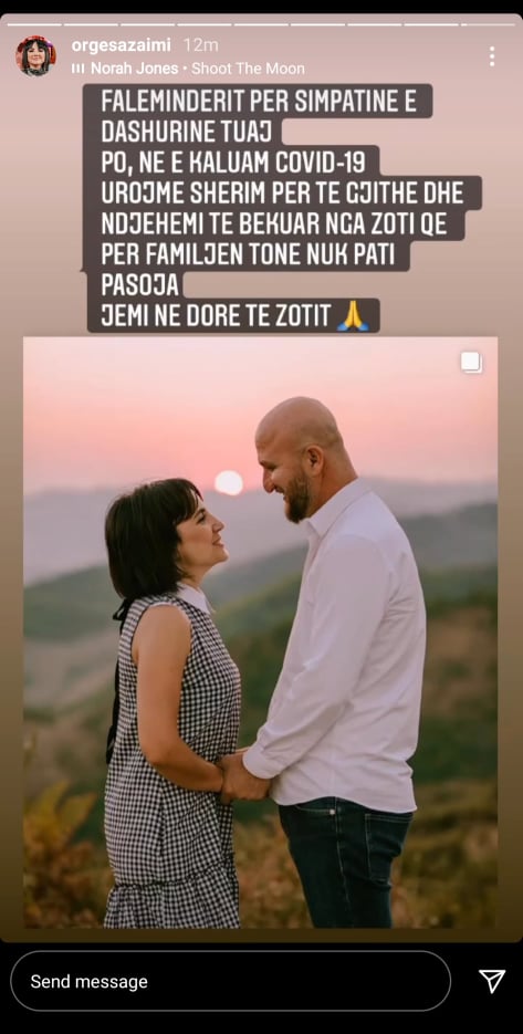Këngëtarja shqiptare dhe familja e saj preken nga virusi: Ne e kaluam Covid-19, jemi të gjithë në dorë të zotit 1 1 34