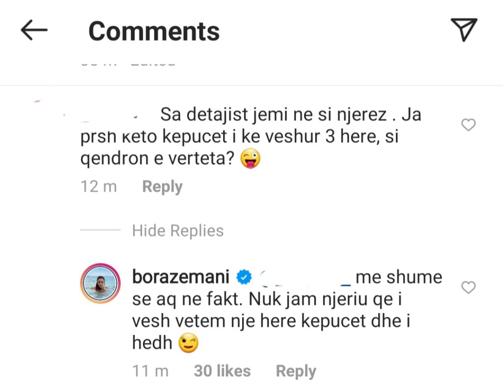 “Këto këpucët i ke veshur 3 herë!” Bora nuk kompleksohet fare dhe i jep këtë përgjigje fanses 1 1 36